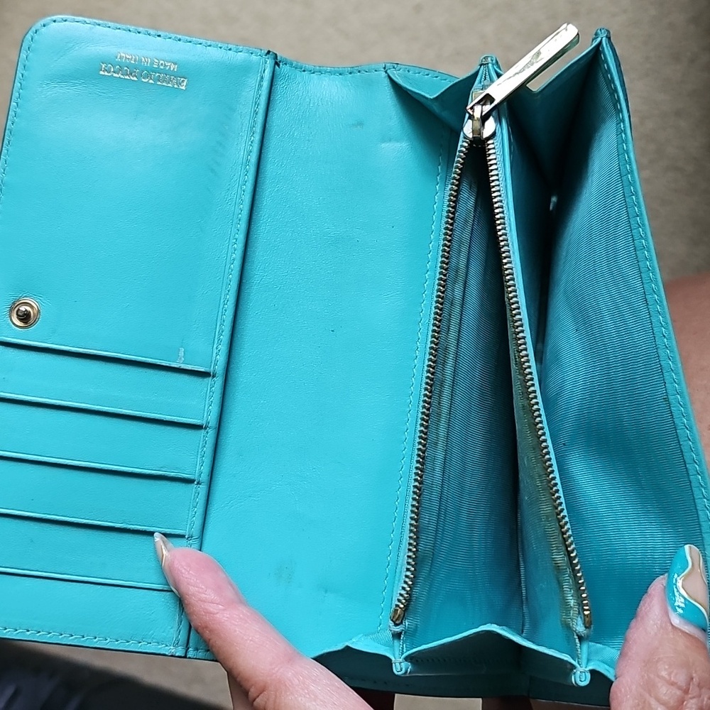 Emilio Pucci Stylish Blue and Purple Women's Wallet - Picture 5 of 5